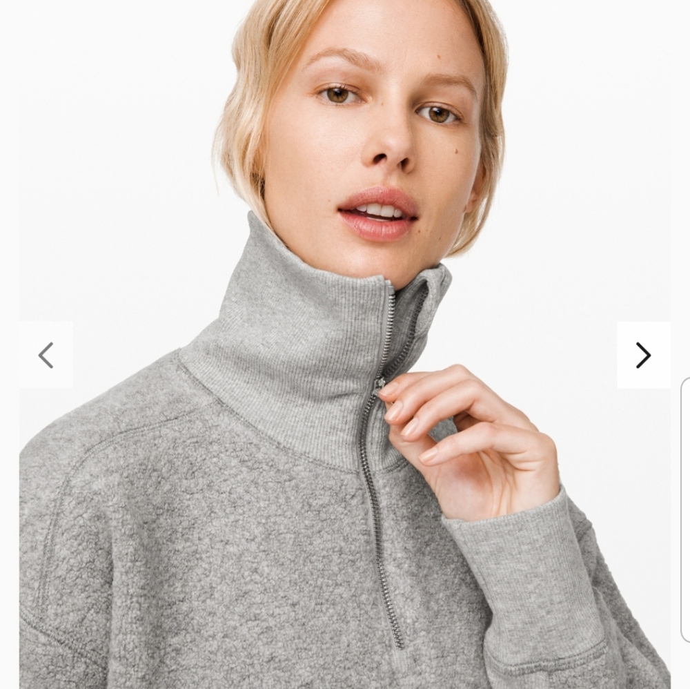 Lululemon Stand Out Sherpa Half Zip Size 8